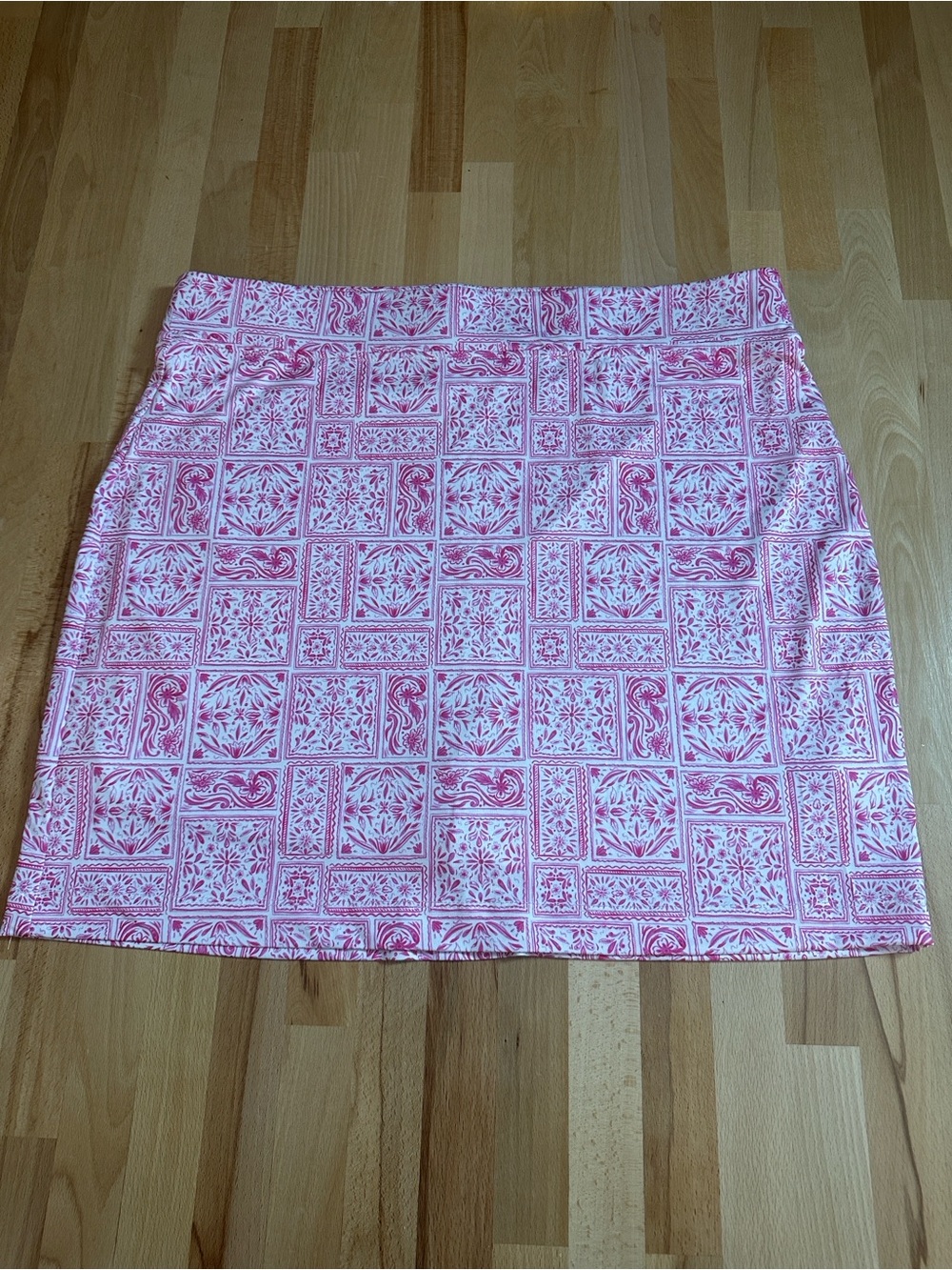 Stella Parker Pink Patterned Mini Skort